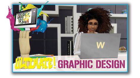 Mod The Sims - Ultimate Graphic Design Career Graphic Design Career, Sims 4 Jobs, Designer Job, Graphic Design Careers, Career Test, Cc Sims4, Graphic Designer Job, Sims 4 Game Mods, Sims 4 Gameplay