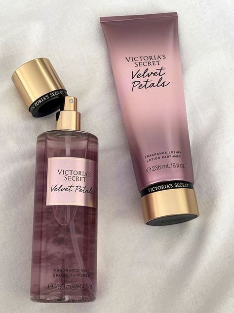 Indulge in the luxurious allure of Victoria's Secret Velvet Petals Perfume and Body Cream! 🌹✨ Immerse yourself in the enchanting fragrance of velvet petals, elegantly captured in this perfume. Paired with the rich, hydrating body cream, this duo provides a sensory experience that lingers all day. Elevate your scent game with Victoria's Secret – shop now for the epitome of floral sophistication! 🌺💖 #VictoriasSecret #VelvetPetals #PerfumeAndCream @ssiirenixx Victoria Secret Perfume Body Spray, Perfume Victoria Secret, Profumo Victoria Secret, Victoria Secret Body Spray, Victoria's Secret Perfume, Victoria Secret Lotion, Alat Makeup, Lotion Gift, Victoria Secret Fragrances