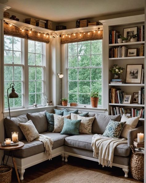 Sunroom Library Ideas, She Shed Library, Reading Shed, She Shed Craft Room Ideas, Book Shed, British Homes Interior, Sunroom Library, She Shed Ideas, Library Nook