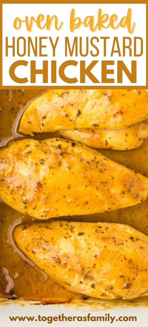 Pioneer Woman Honey Mustard Chicken, Easy Baked Chicken Marinade, Honey Mustard Chicken Meal Prep, Simple Oven Chicken Recipes, Chicken Marinades Baked, Simply Dinner Ideas Simple Recipes, Honey Mustard Chicken Oven, Baked Mustard Chicken Recipes, Best Honey Mustard Chicken