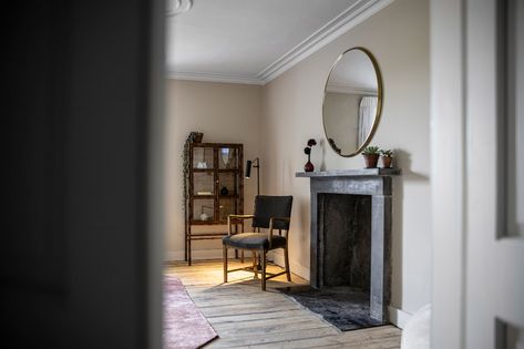 Lundies House is a "Scandi-Scot" guest home inside a 17th-century manse Neutral Tone Bedroom, Mustard Yellow Walls, Concrete Terrazzo, Outside Paint, Stand Alone Tub, Flagstone Flooring, Guest Houses, Simple Interior, Internal Design