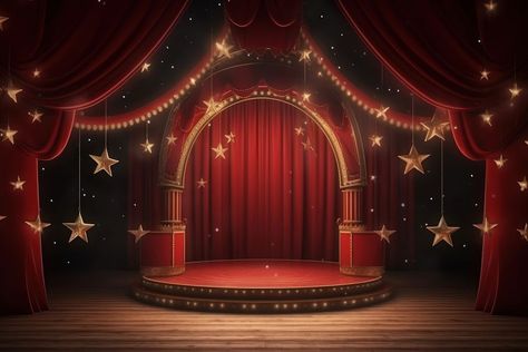 Circus stage curtain theater red.  | premium image by rawpixel.com / Jo Red Curtain Background, Stage Illustration, Circus Stage, Curtain Background, Circus Background, Theater Stage, Stage Curtains, Night Circus, Theatre Stage