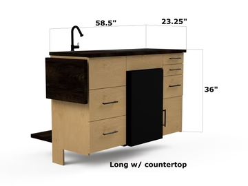 Simpler Ways • DIY camper build kits Van Cabinets, Campervan Furniture, Van Conversion Kits, Camper Van Kitchen, Van Kitchen, Kitchen Galley, Diy Van Conversions, Cargo Trailer Conversion, Camper Interior Design