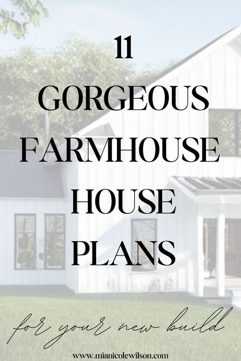 Here are 11 gorgeous farmhouse house plans to consider when building! These eye catching floor plans are all 2500 sq ft and under. 2750 Sq Ft House Plans, 2200 Sq Ft House Plans 3 Bedroom, Simple One Level House Plans, Farmhouse Plans 2200 Sq Ft, Best Farmhouse Floor Plans, Houseplans.net Modern Farmhouse, Floor Plan 2500 Sq Ft, Modern Farmhouse Plans One Story 2000 Sq Ft, House Plans 2500 Sq Ft Two Story