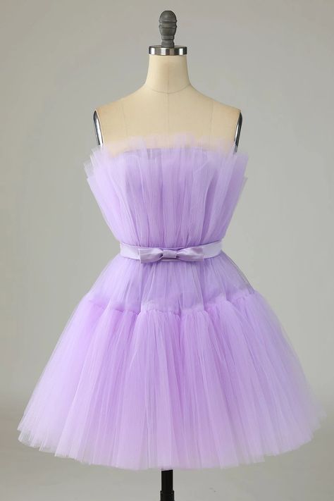 Purple Formal Dress, Purple Prom, Tulle Material, Mini Homecoming Dresses, Tulle Homecoming Dress, Short Party Dress, Short Homecoming Dress, Short Prom Dress, Custom Size Dresses