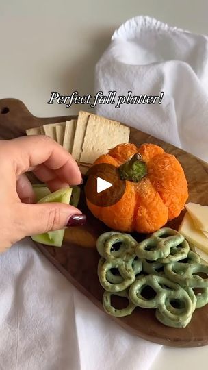 48K views · 89K reactions | 🧡How cute is this for a seasonal platter!
🧡Full fat cottage cheese, or your favorite curd cheesr, strain any ‘juice’ (homemade labne works great too) cover with finely grated carrot or grated orange cheese. Squeeze into a ball and make pumpkin dents with a string. Top it a pepper (capsicum) stem. Platter up with your favorite crackers 🧡🧡🧡
👉🏼🎥 @ | Nutrition by Rachel Fantasy Woodland, Fall Comfort Food, Party Food Buffet, Cheese Pumpkin, Delicious Appetizer Recipes, String Top, Halloween Appetizers, Charcuterie Recipes, Recipes Appetizers And Snacks