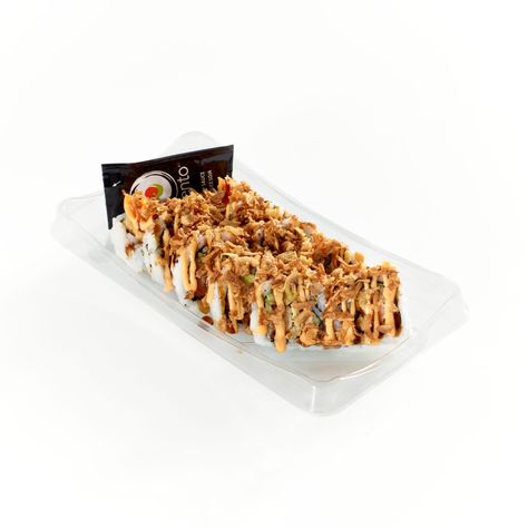 Sushi - Dynamite Crunch Roll | Bento Sushi Crunch Roll Sushi Recipe, Bento Sushi, Batter Mix, Garlic Puree, Pickled Ginger, California Roll, Seasoned Rice, Sushi Recipes, Teriyaki Sauce