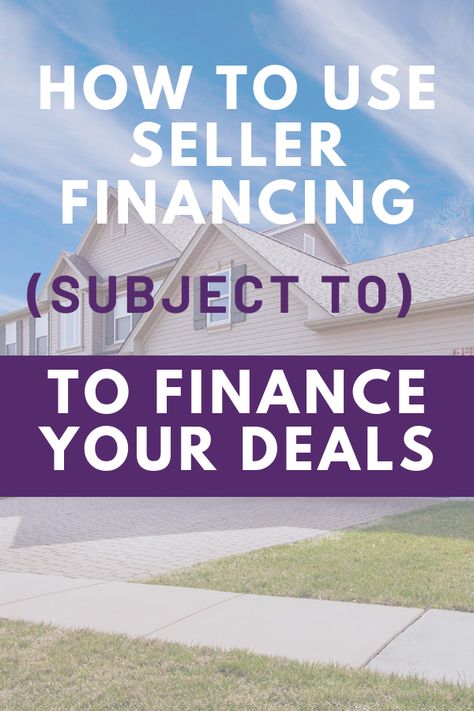 Seller Financing Real Estates, Creative Financing Real Estate, Seller Financing, Investing Ideas, Tax Write Offs, Investing Apps, Passive Income Business, Dividend Investing, Real Estate Education