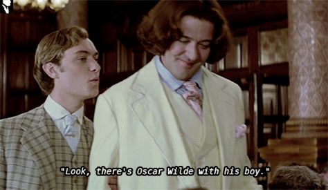 tumblr_or69cptZvC1qfeaoyo3_500.gif (500×291) Wilde 1997 Gif, Wilde 1997, Jude Law, Tweet Quotes, Me Quotes, Gif, Tumblr, On Twitter, Media