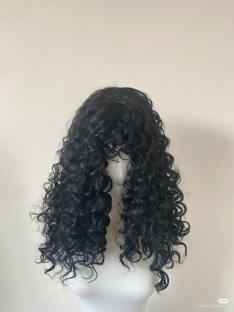 Curly Black Wigs, Curly Hair Claim, Unique Hairstyles For Long Hair, Hair Claim, Curly Black Hair, Black Hair Wigs, High Fashion Hair, Hair Doctor, Hair Style Korea