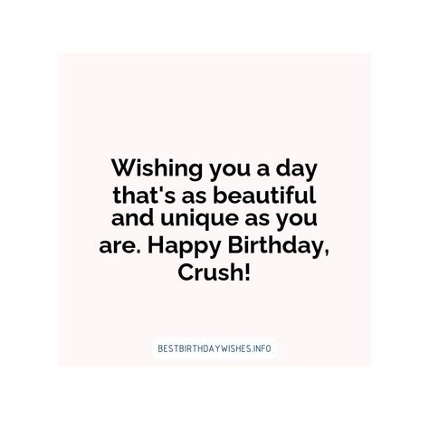 Birthdays are a wonderful opportunity to express your love and appreciation for the special people in your life. If you have a crush, their birthday i... | # #BirthdayWishes Check more at https://www.ehindijokes.com/birthday-wishes-for-crush/ Best Birthday Wishes For Crush, Birthday Wish To Crush, Birthday Messages For Crush, How To Wish Happy Birthday To Crush, Birthday Quotes For Crush, Happy Birthday To Crush, Birthday Wishes For A Guy Friend, Birthday Wishes For Guy Best Friend, Crush Birthday Wishes