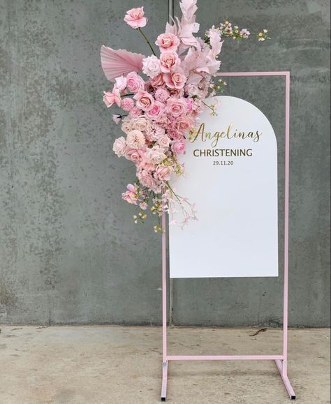 Welcome Stand, Pastel Wedding Decorations, Wedding Welcome Board, Wedding Backdrop Design, Birthday Party Theme Decorations, Boho Wedding Decorations, Backdrop Design, Pastel Wedding, Decorations Wedding