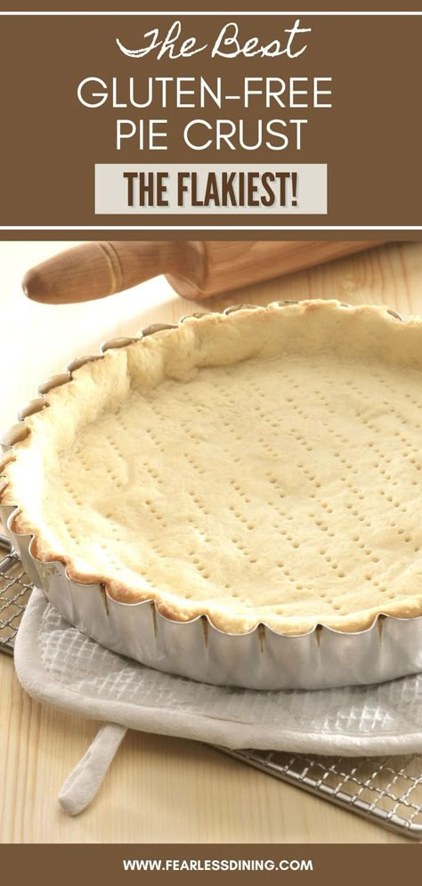 Gluten Free Quiche Crust, Easy Gluten Free Pie, Best Gluten Free Pie Crust, Quiche Tarts, Gluten Free Pie Crust Recipe, Dairy Free Pies, Gluten Free Quiche, Gluten Free Dairy Free Dessert, Gluten Free Pie Crust