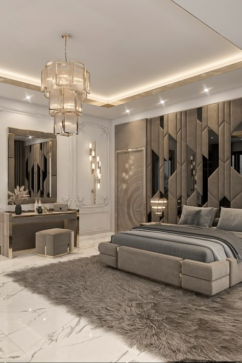 Opulent Bedroom, Sophisticated Bedroom, Luxury Bedroom Design, Luxurious Bedroom, Stylish Bedroom, Luxurious Bedrooms, Living Design, Luxury Interior, Bed Design