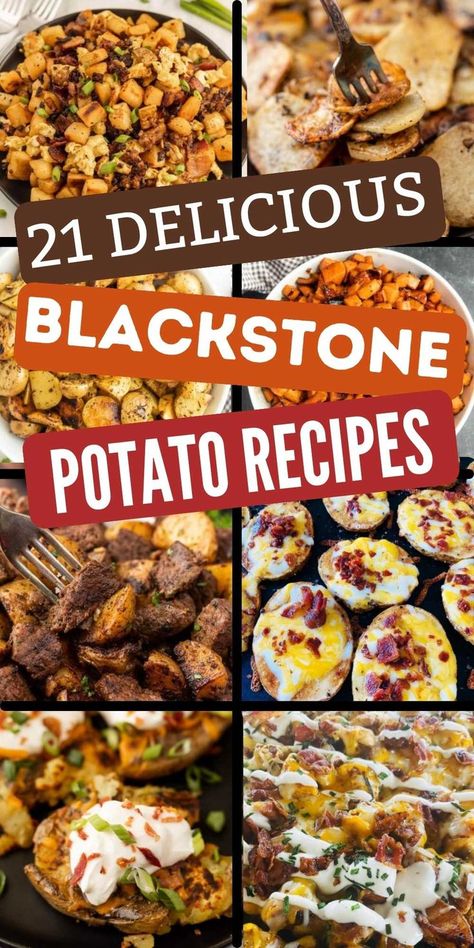 Recipes For Blackstone Griddle, Potato Recipe Ideas, Grilled Prime Rib, Grilled Potato Recipes, Outdoor Griddle Recipes, Grilled Dinner Recipes, Griddle Cooking Recipes, Best Potato Recipes, Outdoor Cooking Recipes