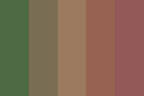 The Wicked Ones Olive Green Color Palette Hex Codes, 70s Color Palette Hex Code, Green And Brown Color Palette Hex Codes, One Color, Color Palettes, House Colors, Wicked, Color Palette, Created By