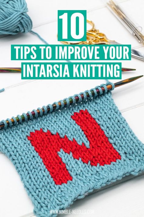 10 important tips and tricks to improve your intarsia knitting. These are some time-proven advanced intarsia knitting tips that served me well over the past years. It's easy to mess up an intarsia pattern, but with some careful planning it will turn out stunning.  #knitting #knit #knittingpattern #diy Intarsia Knitting Charts, Chunky Crochet Blanket Pattern, Advanced Knitting, Crochet Knit Blanket, Intarsia Knitting, Intarsia Patterns, Knitting Help, Blanket Ideas, Colorwork Knitting