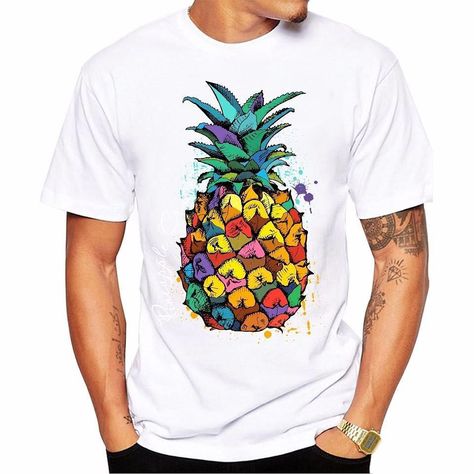 Don’t blend in, stand out! Show off your PINEAPPLE love in our stylish t-shirt!🤩🍍💛 🌟Get a Free Gift with orders over $50! 🌟Free Global Shipping on all items Rainbow Pineapple, Men Summer Fashion, Rainbow Style, Pineapple Shirt, Rainbow Fashion, Men Summer, Cartoon T Shirts, Shirt Short Sleeve, Mens Fashion Summer