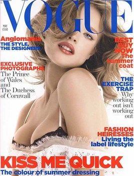 MAY 2006:   EDITOR: Alexandra Shulman  COVER: Patrick Demarchelier  MODEL: Natalia Vodianova Natalia Vodianova Style, Vogue Photo, Vogue Magazine Covers, Magazine Vogue, Vogue Archive, Patrick Demarchelier, Vogue China, Fashion Magazine Cover, Natalia Vodianova