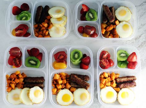 meal ideas Fitness Meal Prep, Healthy Breakfast Meal Prep, Breakfast Prep, Low Carb Meal Prep, Breakfast Meal, Easy Healthy Meal Prep, Breakfast Meal Prep, Meal Prep For The Week, Breakfast Recipes Easy