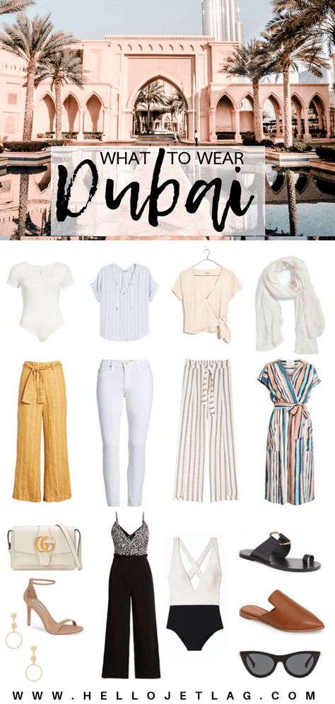 The Dubai Travel Guide // What to Wear in Dubai: Outfit Ideas, Fashion Tips and Advice for What to Pack What To Wear In Dubai Outfits, Dubai Travel Outfit, Dubai Fashion Women, What To Wear In Dubai, Dubai Outfits Ideas, Dubai Outfit, European Travel Outfit, Dubai Travel Guide, Dubai Outfits