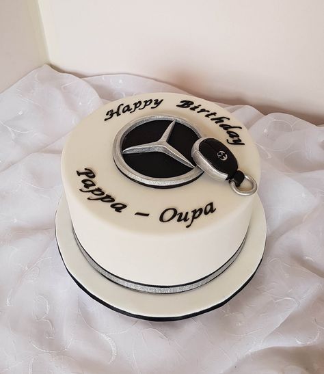 Mercedes Benz Cake Ideas, Mercedes Cake Birthdays, Mercedes Benz Cake, Car Cakes For Men, Bmw Cake, Cars Cake Design, Cars Theme Cake, Car Cakes, Cake For Boyfriend