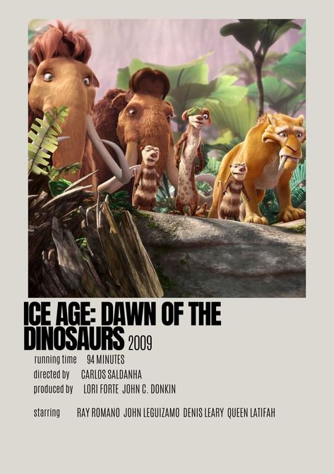 Ice Age Movies, Movie Character Posters, Dinosaur Movie, Animated Movie Posters, Disney Movie Posters, Film Story, Iconic Movie Posters, Movie Card, Polaroid Poster