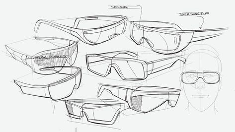 Nike View Cycling Glasses on Behance Sunglasses Design Sketch, Nike Glasses, Ideation Sketches, Sunglasses Drawing, Isometric Sketch, Glasses Sketch, Futuristic Glasses, Sunglasses Ideas, Ar Glasses