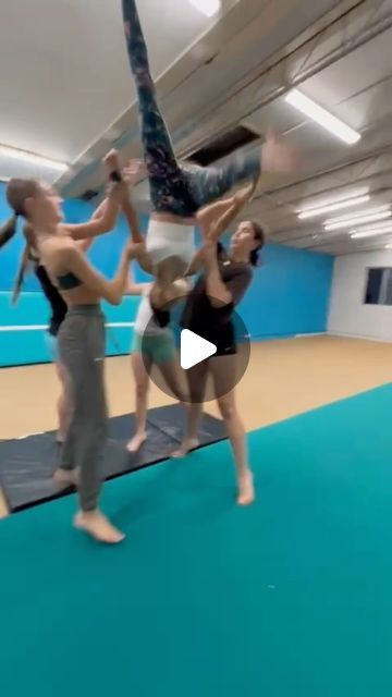 4 Person Acro Stunts, 3 Person Lifts Dance, Dance Stuff, Acrobatic Gymnastics, Dance Ideas, Cheer Stunts, Cheer Dance, Dance Tips, Performing Arts