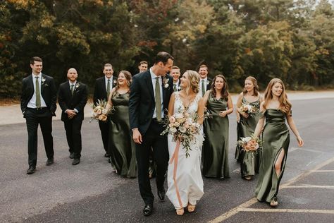 Birdy Grey | Bridesmaid Dresses Starting at $99 Birdy Grey Olive, Birdy Grey Bridesmaid Dresses, Birdy Grey Bridesmaid, Grey Weddings, Olive Green Bridesmaid Dresses, Olive Green Weddings, Chic Bridesmaid Dresses, Sage Bridesmaid Dresses, Bridal Party Gowns