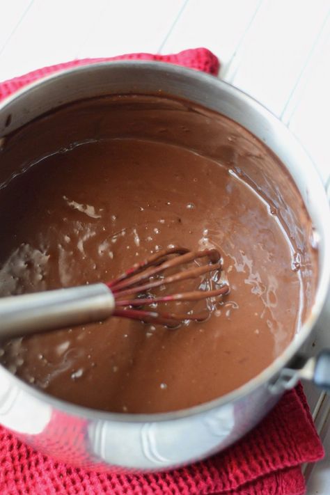 Homemade chocolate pudding Chocolate Gray, Chocolate Pudding Desserts, Homemade Chocolate Pudding, Homemade Pudding, American Kitchen, Favorite Dessert, Pudding Desserts, Cooking Pan, Chocolate Craving