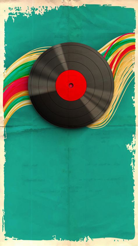 Bedroom Paint Aesthetic, Wall Art Bedroom Paint Aesthetic, Record Disk, Turntables Art, Retro Music Art, Wall Art Bedroom Paint, Paint Aesthetic, Arte Jazz, Phonograph Record