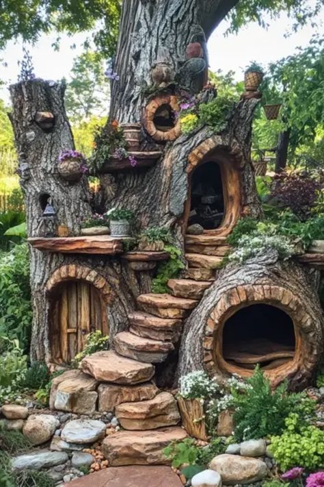 Transform your outdoor space into a thriving ecosystem with these backyard habitat creations. Backyard Habitat, Stump Ideas, Small Urban Garden, Fruit Bearing Trees, Solitary Bees, Insect Hotel, Small Ponds, Wildlife Habitat, How To Attract Birds