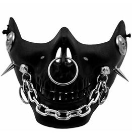 Villain Clothes, Wishes Board, Face Mask Party, Gothic Mask, Emo Accessories, Leather Face Mask, Punk Accessories, Alt Outfits, Aesthetic Grunge Outfit