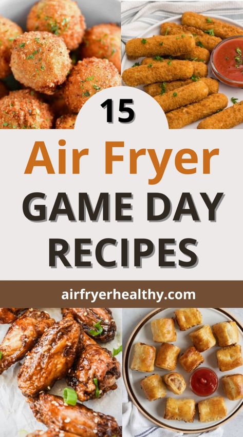 Attention all game day enthusiasts! Ditch the deep fryer and embrace the magic of the air fryer. This collection of air fryer recipes is your ultimate playbook for whipping up crowd-pleasing snacks and appetizers that are crispy, flavorful, and perfect for sharing.

Get ready to impress your guests with healthier alternatives to classic favorites, alongside exciting new air fryer creations. Air Fryer Game Day Snacks, Air Fryer Recipes Snacks Appetizers, Air Fryer Appetizer Recipes, Air Fryer Appetizers, Frozen Turkey Meatballs, Sweet Chili Chicken Wings, Broccoli Cheese Bites, Fried Hot Dogs, Snacks And Appetizers