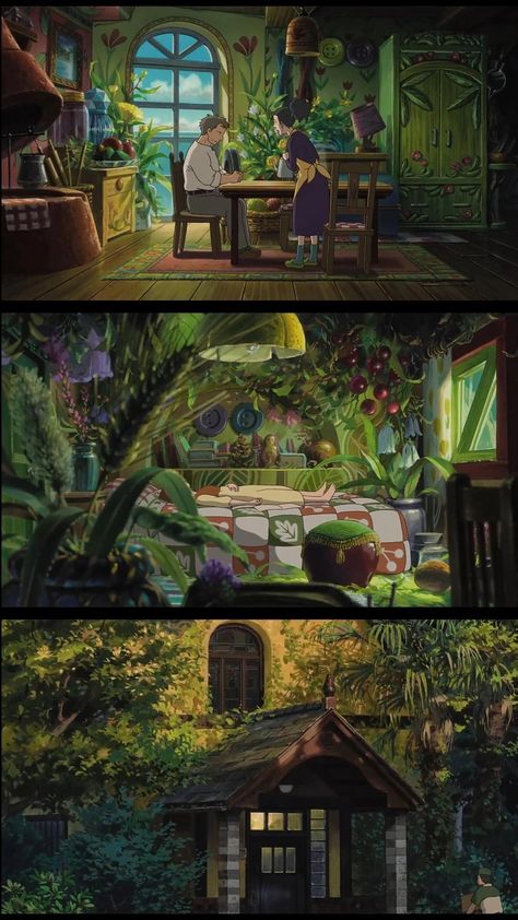 Arriety Ghibli Kitchen, The Secret World Of Arrietty House, Arrietty's Room, Arrietty Room, The Secret Life Of Arrietty, Ghibli Architecture, Ghibli House, Creativity Room, Place Drawing