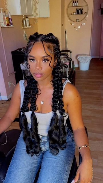 Braided Mowhak Hairstyle For Black Women, Butterfly Braid Wig Hairstyles, Two Butterfly Braids Wig, Butterfly Braid On Wig, Wig With Butterfly Braid, Goddess Braids Hairstyles, Feed In Braids Hairstyles, Twist Braid Hairstyles, Braided Cornrow Hairstyles