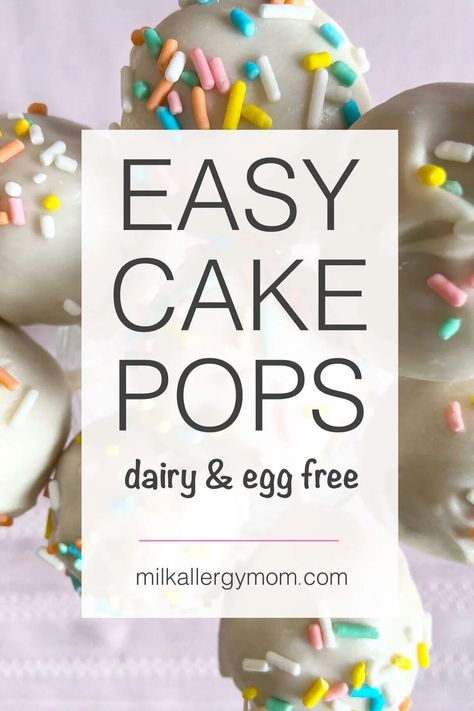 Dairy Free Egg Free Cake, Cake Pop Bites, Vegan Cake Pops Recipe, Soy Free Cake, Gluten Free Dairy Free Cake, Egg Free Chocolate Cake, Vegan Cake Pops, Healthy Cake Pops, Gluten Free Cake Pops