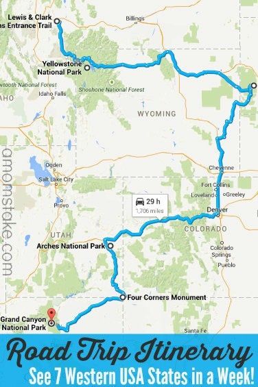 We love hitting the open road as a family and exploring this beautiful country that we live in. The past two years, we've gone on extensive trips to hit many of the top sites across the 12 western-most US states. Here is a great itinerary to take you through 7 western US states in just a week, with ideas for those of you that have more time to visit. Having visited all of these states, this is a dream route that will show you lots of our beautiful country in a full, fun week! It's a t... Orlando Disney, Road Trip Map, Rv Road Trip, Vacation Family, National Park Road Trip, Us Road Trip, Trip Planner, Usa States, Family Road Trips