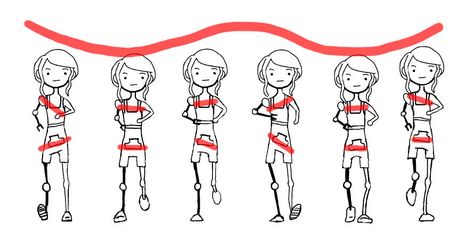 How To Animate a Walkcycle From The Front in Flash : Walk Logic Walking Cycle, Animation Walk Cycle, Cycle Drawing, Walking Animation, Walking Poses, Walk Cycle, Front Walk, Cartoon Body, Animation Storyboard