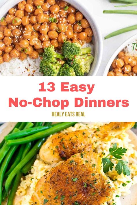 13 No-Chop Dinners For Easy Meals Easy Elevated Dinner Recipes, No Chopping Dinner, Easy No Prep Dinners, No Prep Dinner, Traeger Pork Loin, Cajun Shrimp And Rice, Real Posts, Miso Glazed Salmon, Pork Loin Roast Recipes