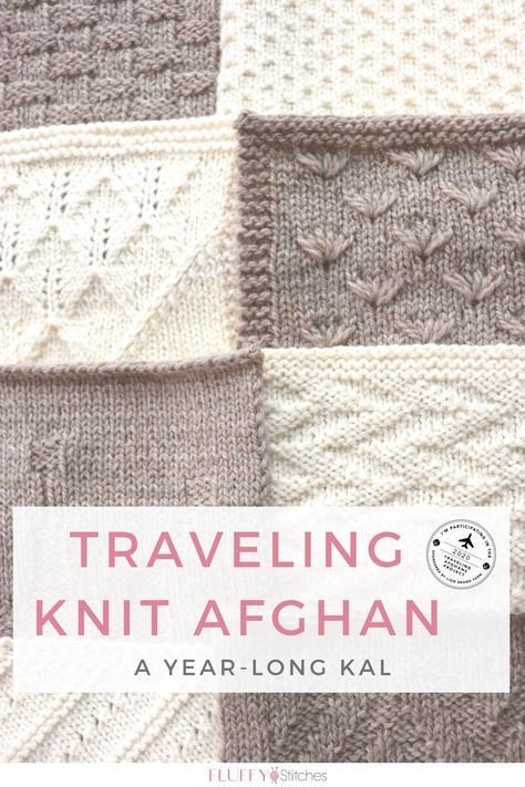 Afghan Square Knitting Patterns Free, Knit Blanket Squares Block Patterns, Traveling Knit Afghan, Afgan Patterns, Traveling Afghan, Knit Afghan Patterns Free, Knitted Squares Pattern, Motifs Afghans, Knitted Squares