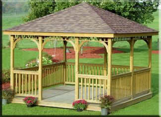 nice--would prefer decked floor Wooden Gazebo Plans, Wooden Pavilion, Diy Gazebo, Portable Gazebo, Gazebo Plans, Wooden Gazebo, Gazebo Tent, Backyard Gazebo, Pergola Design