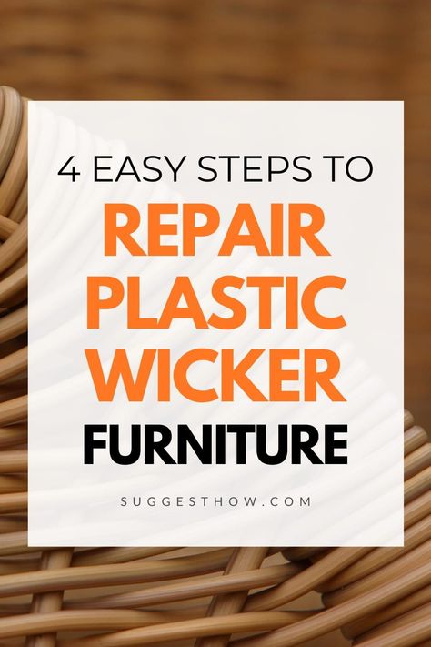 Video how to fix wicker outdoor furniture This post has affiliate/referral links. Learn more. Outdoor furniture made with plastic wicker is trendy because of the weave design that gives a comfortable lounge experience. The sturdy rattan-like weave adds a refined feel to your garden, patio, and backyard.You might be interested How To: Paint Wicker Furniture … Wicker Furniture Repair, Wicker Furniture Makeover, Resin Wicker Furniture, Resin Wicker Patio Furniture, Patio Furniture Makeover, Furniture Make, Wicker Patio Chairs, Resin Patio Furniture, Outdoor Wicker Chairs