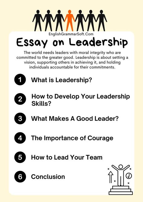 Essay on leadership (what makes a good leader) What Makes A Good Leader, Leadership Essay, Simple Essay, What Is Leadership, Good Leadership, A Good Leader, Good Leader, School Leadership, Leadership Is