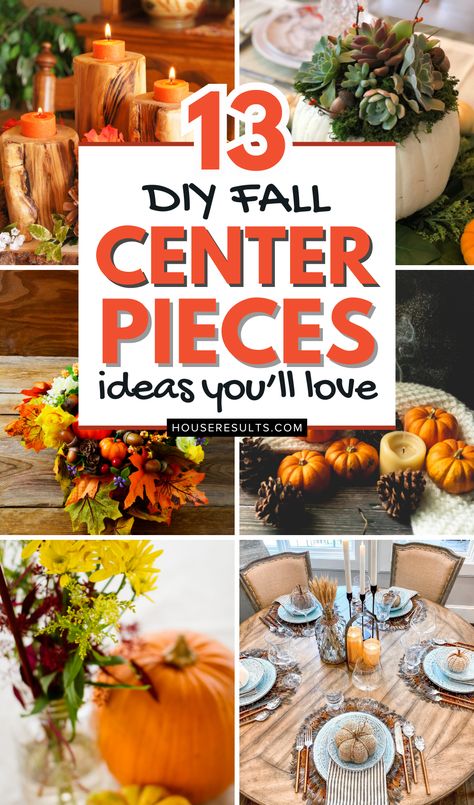 🍁 Are you ready to elevate your autumn decor? Dive into DIY Fall Centerpieces to Impress This Season and discover beautiful, easy-to-make arrangements that capture the essence of fall. From rustic charm to modern elegance, these DIY ideas use materials you already have or can find easily. Your guests will be in awe of your creativity and style. Time to bring the fall spirit into your home! 🍂 Fall Potted Plants, Diy Fall Centerpieces, Fall Centerpieces For Table Diy, Fall Centerpiece Ideas, Diy Dollar Tree Centerpieces, Fall Centerpieces Diy, Fall Pots, Dollar Tree Centerpieces, Elegant Pumpkins