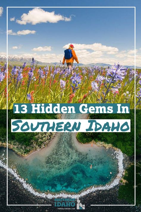 There are so many incredible hidden gems near Twin Falls, Idaho. Some of these Idaho attractions include waterfalls, kayaking near Shoshone Falls, great hiking trails, and even some caves in Southern Idaho. #southernidaho #idahoattractions #twinfalls Southern Idaho, Idaho Vacation Ideas, Idaho Roadtrip, Twin Falls Idaho Things To Do In, Shoshone Falls Idaho, Lava Hot Springs Idaho, Gold Bug Hot Springs Idaho, Shoshone Falls Idaho Waterfalls, Cascade Idaho