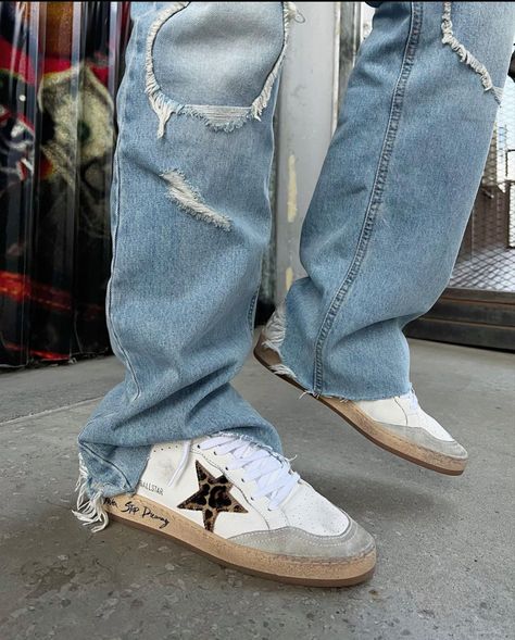 Golden Goose Men, Edgy Summer Outfits, Golden Goose Ball Star, Golden Goose Sneakers Outfit, Golden Goose Outfit, Nb Shoes, Lelli Kelly, Branded Shoes, Next Shoes