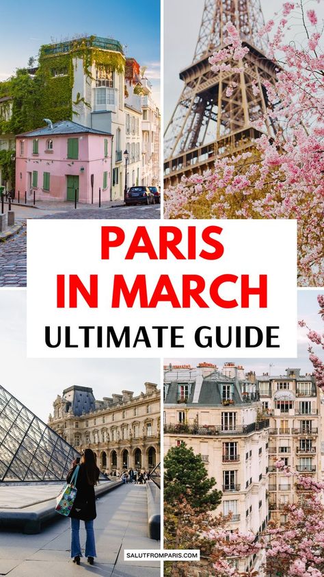 Planning a trip to Paris in March? Here's your ultimate guide with packing lists, outfit ideas, and tips on what to wear in March. Get ready for stunning aesthetics, spring vibes, and fashionable wardrobe tips for men and women. Read it now! Paris In March, Paris Trip Outfits, Hidden Gems In Paris, Paris Hidden Gems, Paris Sightseeing, Paris Things To Do, Travel To Paris, Paris Tips, Secret Paris