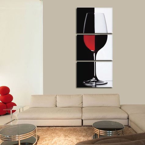 Multi Canvas Painting, Wine Artwork, Abstract Painting Diy, Minimalist Artist, Sitting Room Decor, Cute Living Room, Wine Painting, Wine Wall Art, Kitchen Decor Wall Art